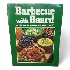 Barbecue with Beard Cookbook Outdoor‎ Recipes Great Cook Food BBQ 1975 Softcover